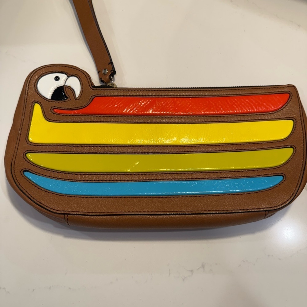 Vintage Kate Spade Macaw Parrot Cay Clutch